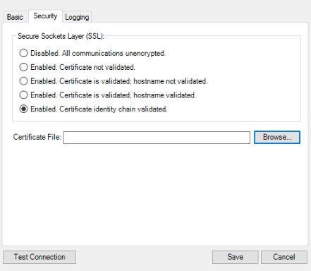 Enabled Certificate: Elastisearch to Power BI